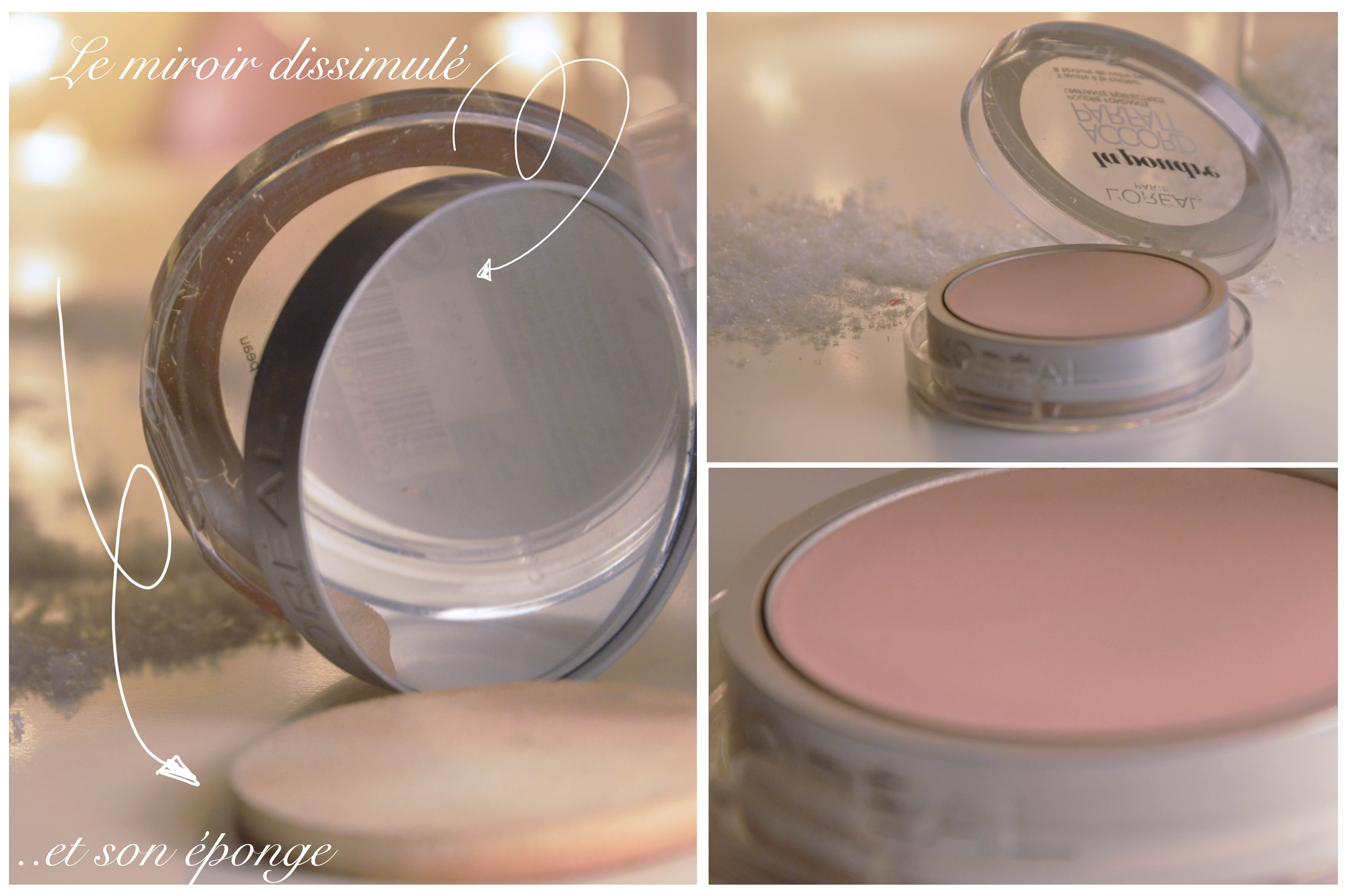 ALITTLEB_BLOG_BEAUTE_MES_DECEPTIONS_MAKEUP_FLIP_FLOP_POUDRE_ACCORD_PARFAIT_LOREAL_ZOOM_EPONGE_MIROIR