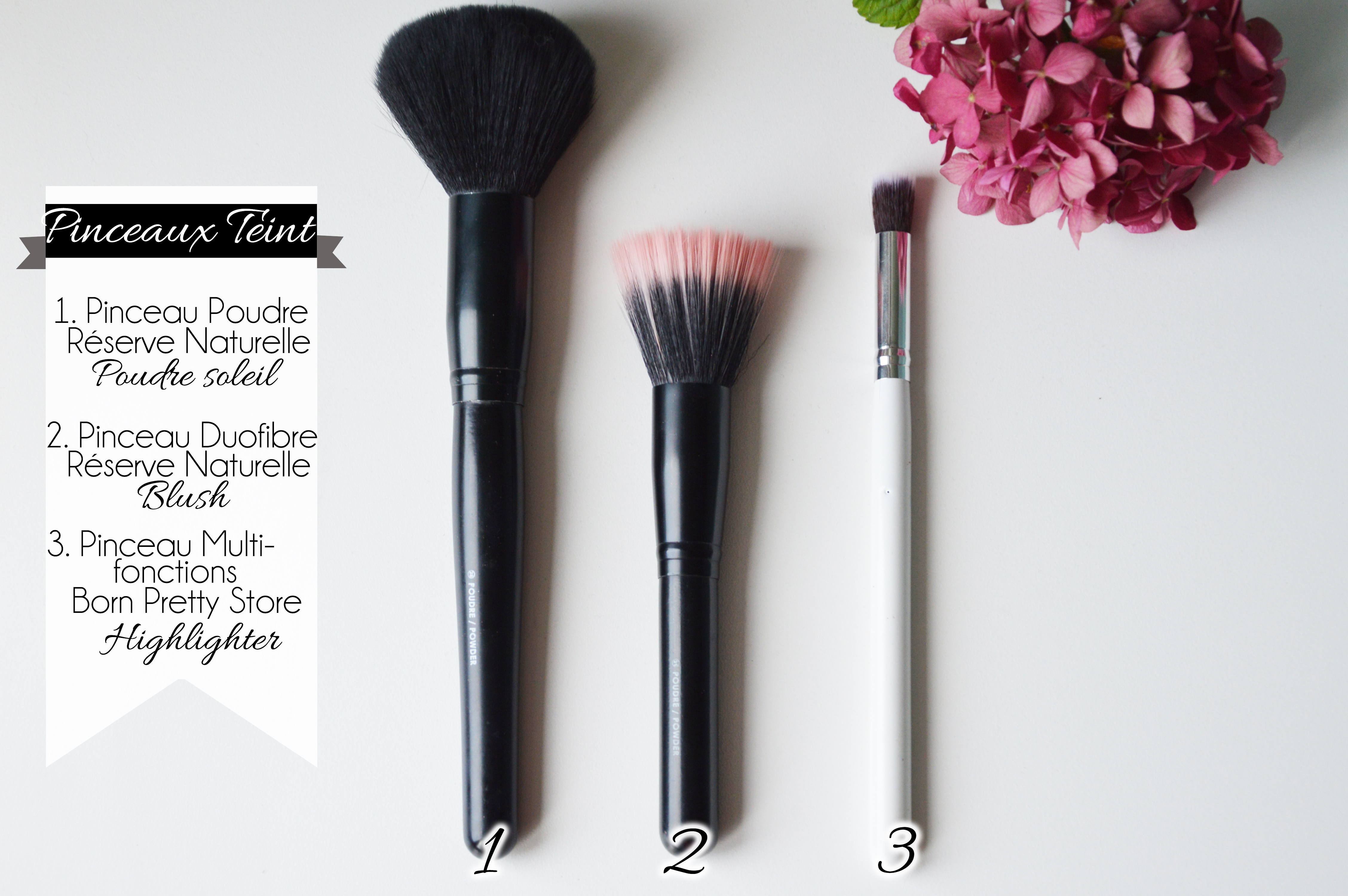 ALITTLEB-Blog-beauté-routine-teint-estivale-2014-Lumière-et-peau-halée-sephora-erborian-kiko-sleek-RESERVE_NATURELLE_BORN_PRETTY_STORE_PINCEAUX