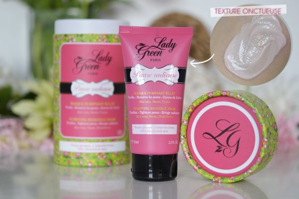 alittleb_blog_beaute_lyon_lady_green_pause_radieuse_masque_purifiant_eclat_swatch_texture