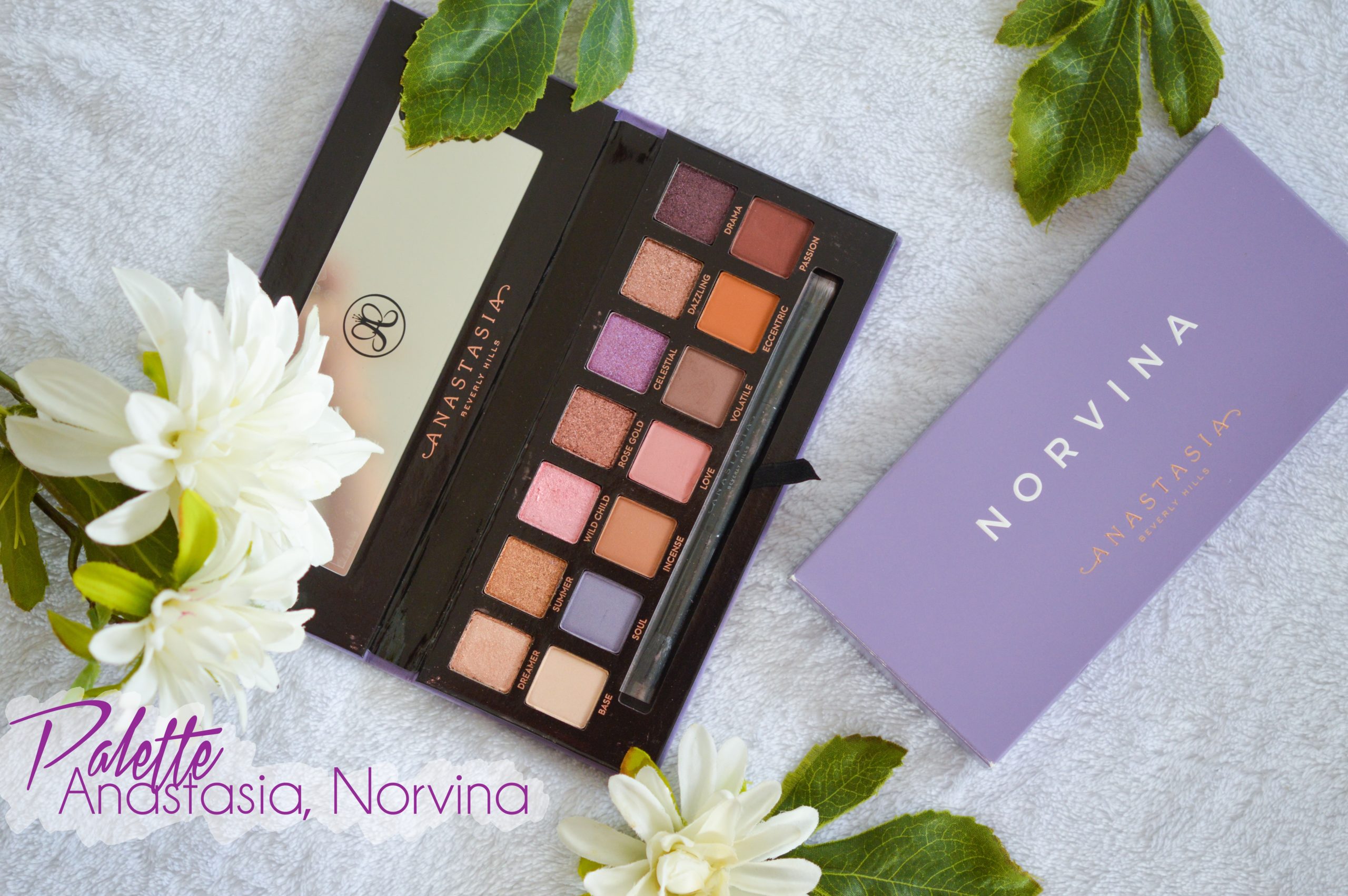 Norvina d'Anastasia Beverly Hills, la palette aux tons rose/violet