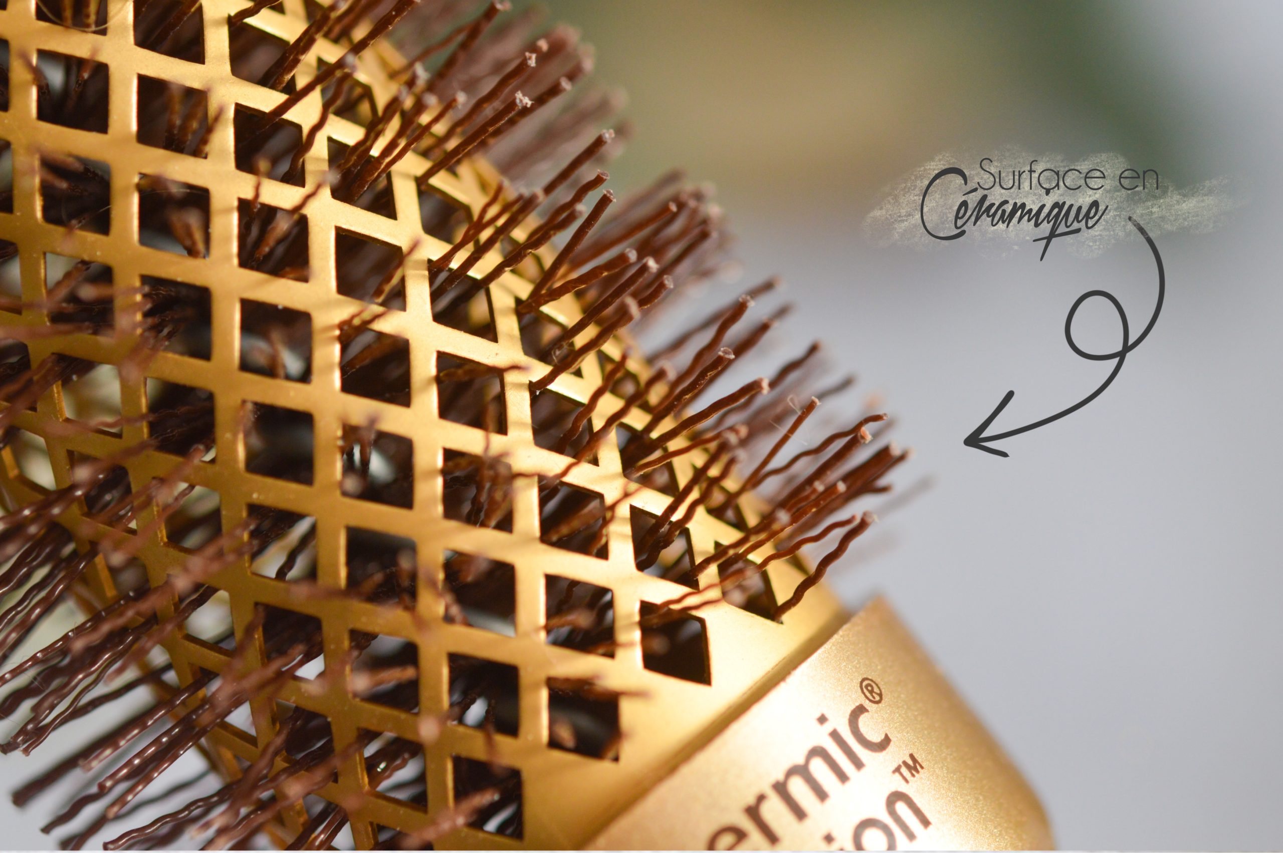 brosse à cheveux olivia garden nanothermic ceramic + ion zoom picot brosse ronde