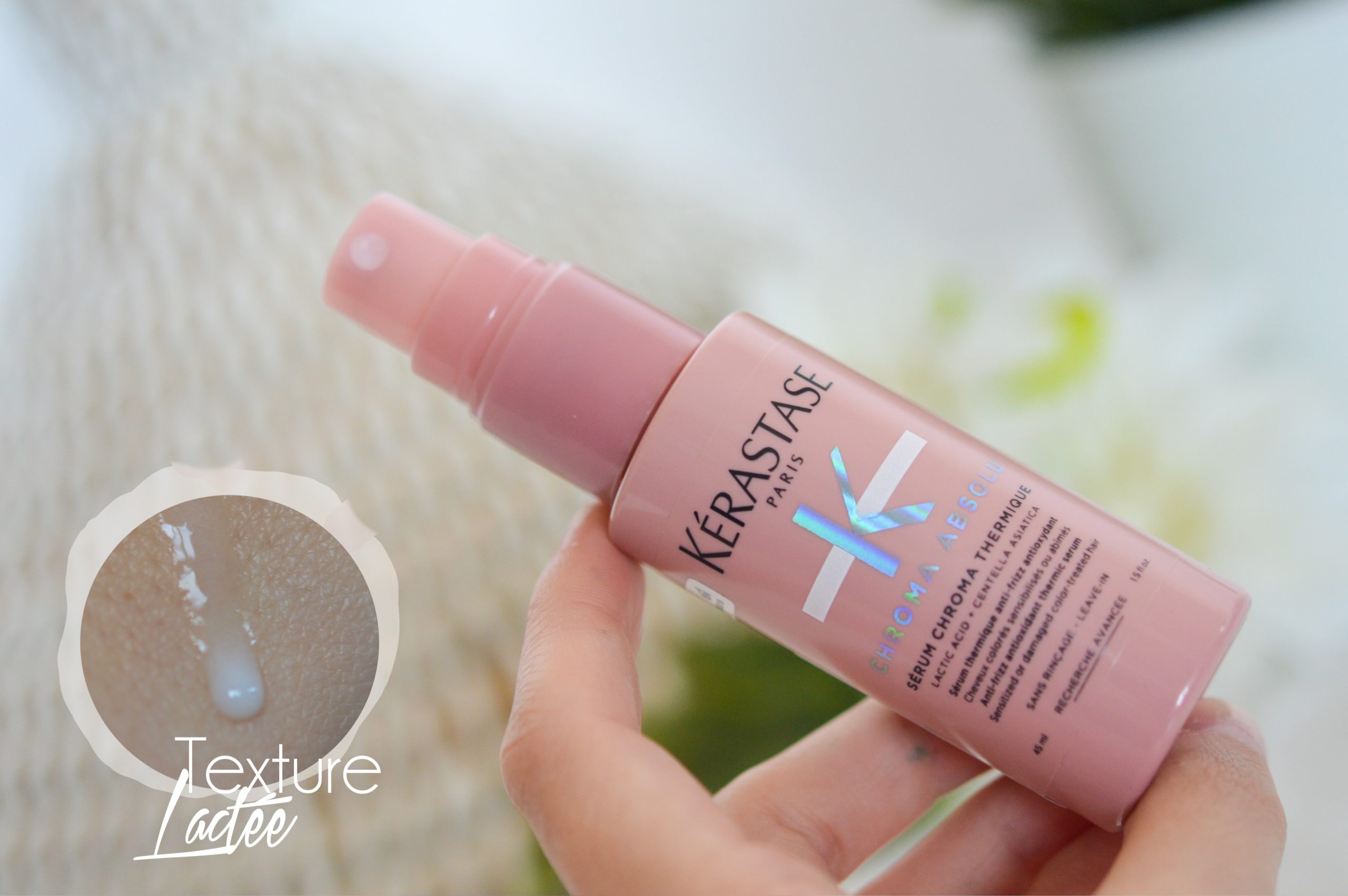 kerastase serum chroma thermique anti-frissotis et antioxydant swatch